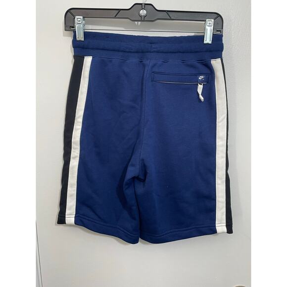 Nike Sweat Shorts Boys Large Blue Black Color Block Workout Basketball Gym - Picture 4 of 6